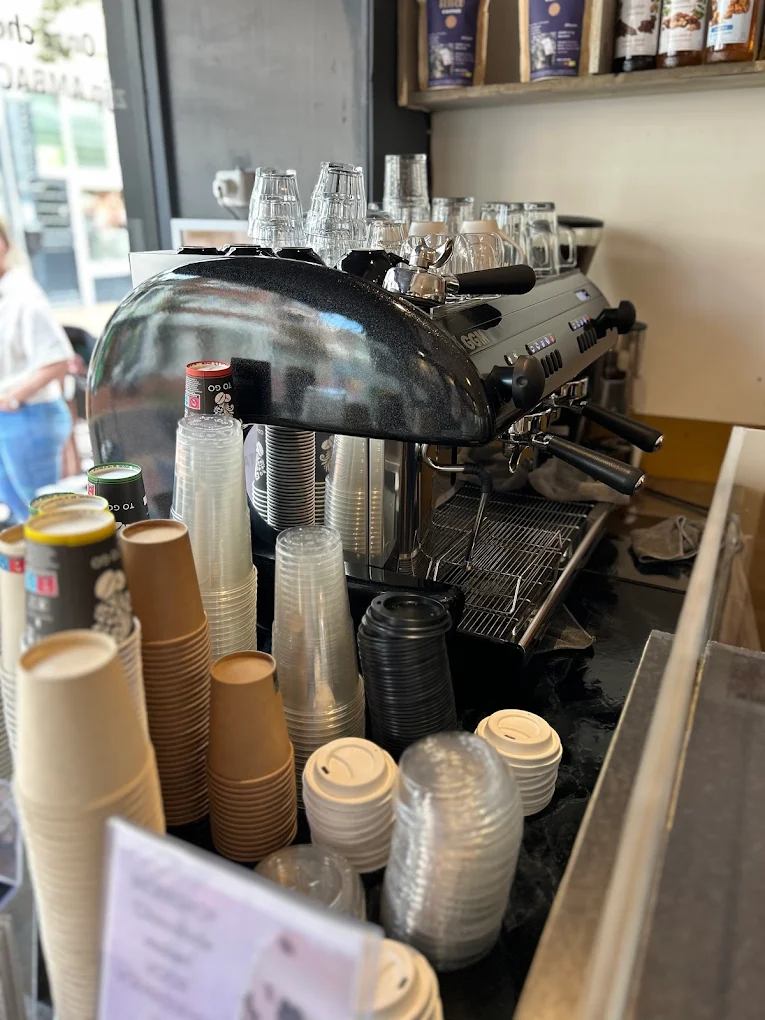 De espressomachine bij BLIBCO Coffee